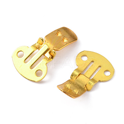 Iron Flat Blank Shoe Clips IFIN-WH0072-01C-G-1