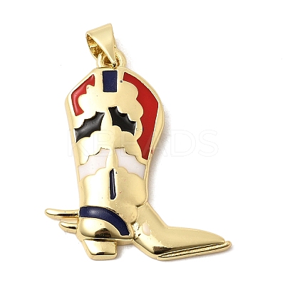 Brass Enamel Pendants KK-A296-48C-G01-1