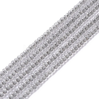 Transparent Glass Beads Strands GLAA-C019-01A-28-1