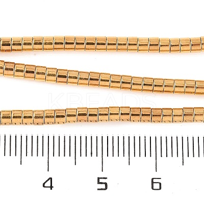 Electroplated Synthetic Non-magnetic Hematite Beads Strands G-H027-G01-03-1