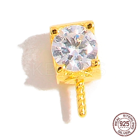 925 Sterling Silver Pin Peg Bails STER-Z005-10G-1