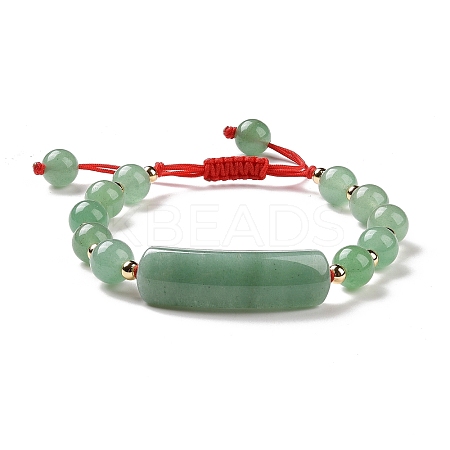 Natural Green Aventurine Braided Bead Bracelets for Women Men BJEW-JB08930-05-1