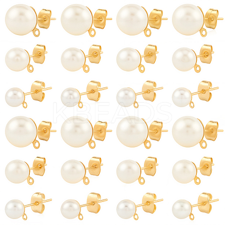 304 Stainless Steel Stud Earring Findings EJEW-SP0001-17F-1