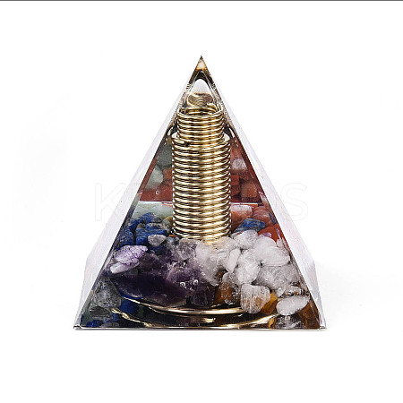 Orgonite Pyramid Resin Energy Generators DJEW-N003-07E-1