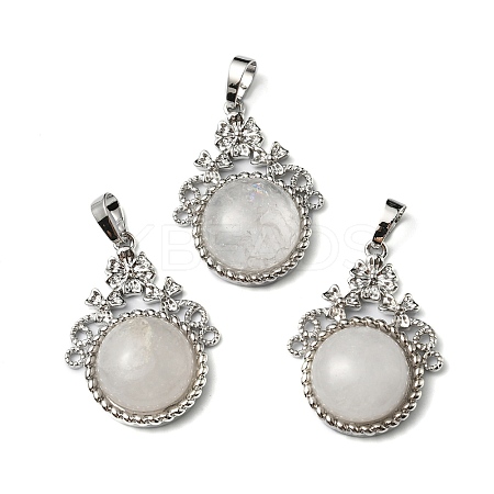 Natural Quartz Crystal Pendants G-P498-01P-04-1