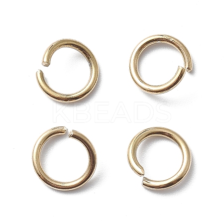 Ion Plating(IP) 304 Stainless Steel Open Jump Rings STAS-M081-01G-07-1