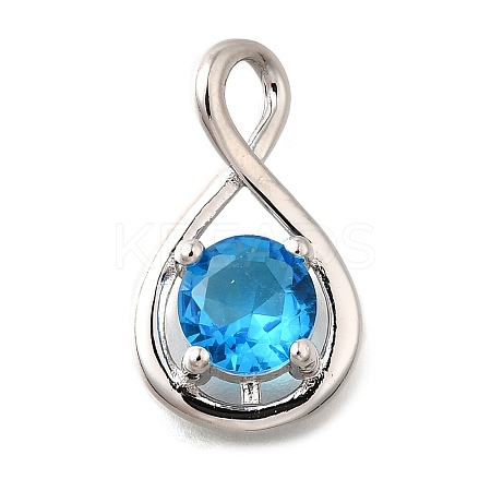 925 Sterling Silver Pave Cubic Zirconia Pendants STER-V001-03P-12-1