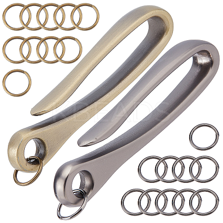 2Pcs 2 Color Alloy Carp Fishing Hooks AJEW-SC0001-39A-1