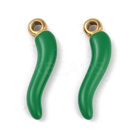 Ion Plating(IP) 304 Stainless Steel Enamel Pendants STAS-Z094-01A-1