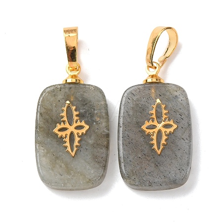 Natural Labradorite Pendants G-G461-07G-06-1