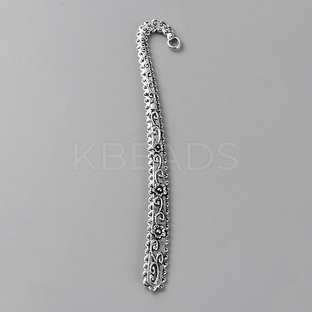 Tibetan Style Alloy Bookmark Findings with Holes FIND-WH0260-01G-AS-1