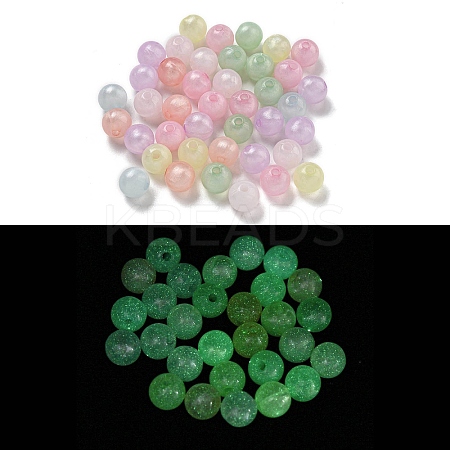 Luminous Acrylic Beads OACR-E041-18-1
