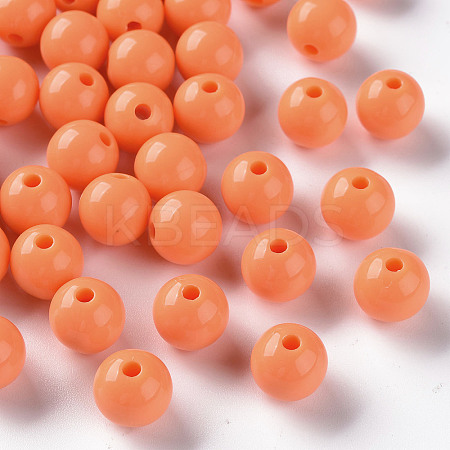 Opaque Acrylic Beads X-MACR-S370-C10mm-A11-1