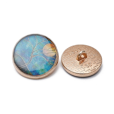 Alloy Enamel Shank Buttons WH-WG54999-03-1