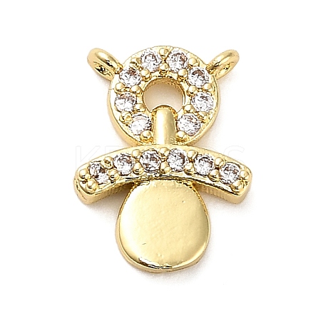Brass Micro Pave Cubic Zirconia Pendants KK-L229-51G-1