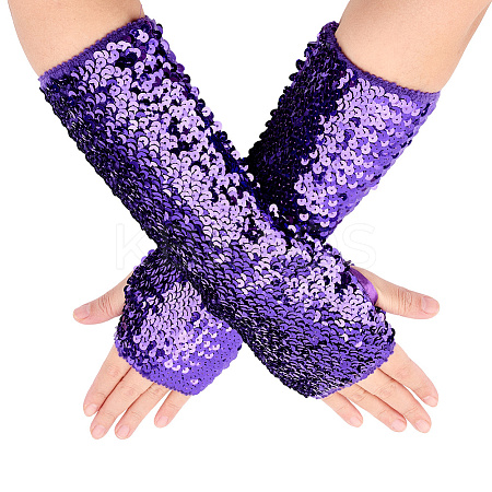 Elastic String with Plastic Glitter Oversleeve AJEW-WH20080-42C-1