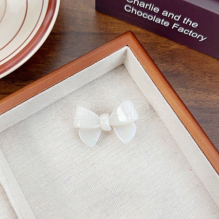 Bowknot Cellulose Acetate(Resin) and Women Alligator Hair Clips PW-WGF6A48-03-1