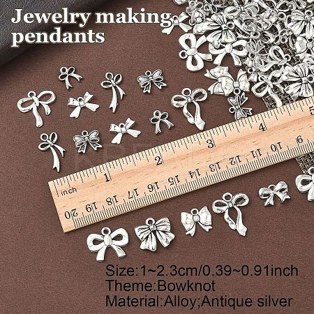 60Pcs 10 Styles Alloy Pendants FIND-YW0006-44-1