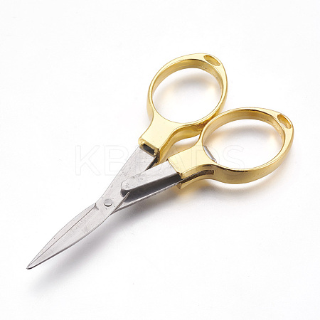 Stainless Steel Pocket Scissors TOOL-WH0109-01GP-1