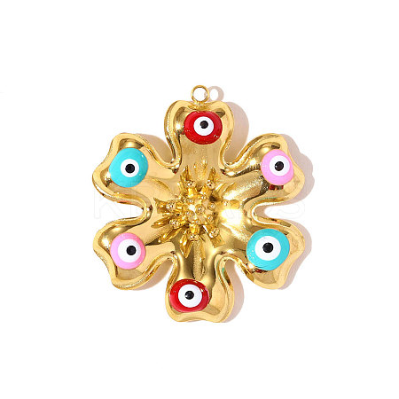 304 Stainless Steel Enamel Pendants STAS-OY010-53G-1