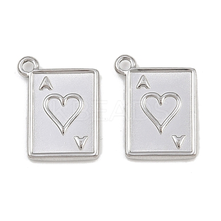 304 Stainless Steel Pendants STAS-L303-16P-1