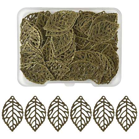 100Pcs Iron Filigree Joiners Pendants IFIN-FS0001-61-1