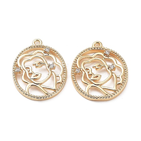 Brass Pendants KK-Q785-04G-1