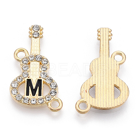 Alloy Black Enamel Connector Charms ENAM-T013-08KC-M-1