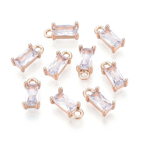 Transparent Glass Charms GLAA-T007-13H-1
