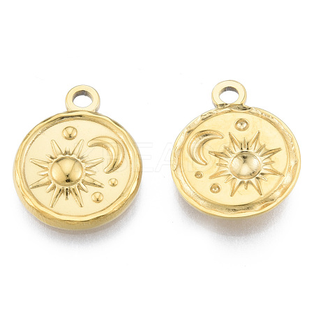 Ion Plating(IP) 201 Stainless Steel Pendants STAS-N098-182LG-1
