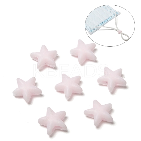 Star PVC Plastic Cord Lock for Mouth Cover LS-KY-D013-01H-1