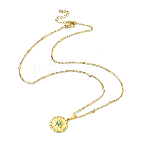304 Stainless Steel Curb Chain Necklaces NJEW-K264-02G-1