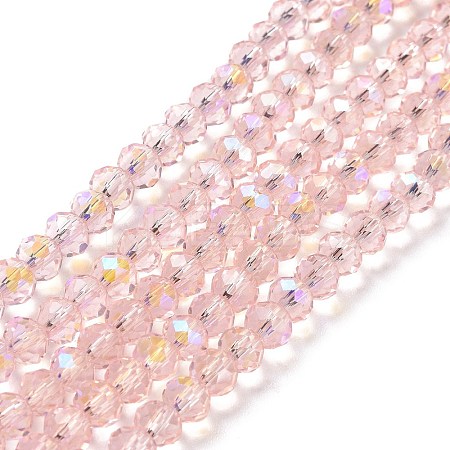 Electroplate Glass Beads Strands X1-EGLA-A034-T4mm-L18-1