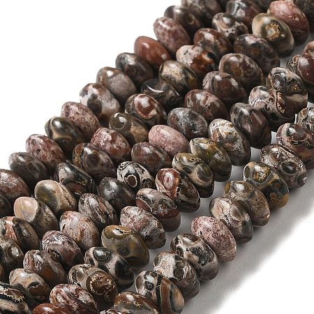 Natural Leopard Skin Jasper Beads Strands G-Z030-A07-01-1