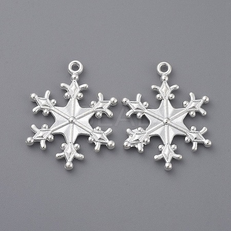 Zinc Alloy Snowflake Pendants LS-TIBEP-12740-S-FF-1