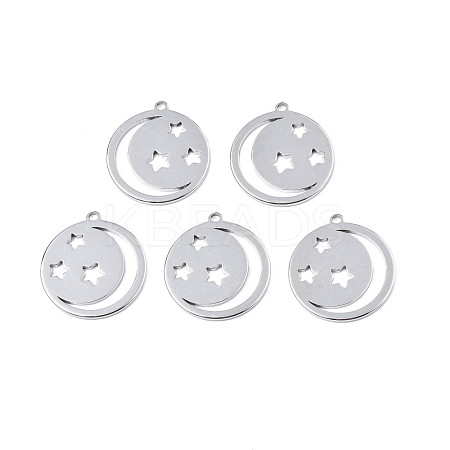 Non-Tarnish 201 Stainless Steel Pendants STAS-T063-184P-1