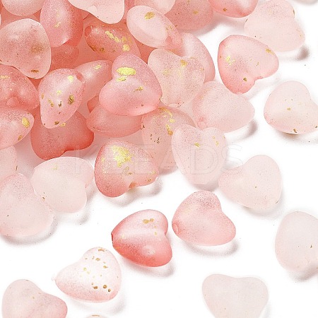 Frosted Transparent Acrylic Beads X1-OACR-F013-06-1