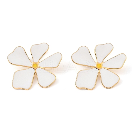 304 Stainless Steel Stud Earrings for Women EJEW-Z065-06G-02-1