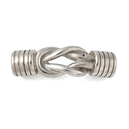304 Stainless Steel Knot Connector Charms STAS-Z147-10P-1