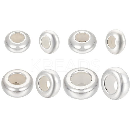 8Pcs 4 Styles 925 Sterling Silver Spacer Beads STER-BC0002-46-1