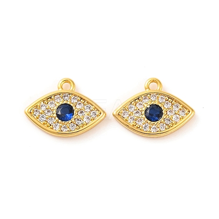 Brass Micro Pave Cubic Zirconia Pendants KK-U017-08E-G-1