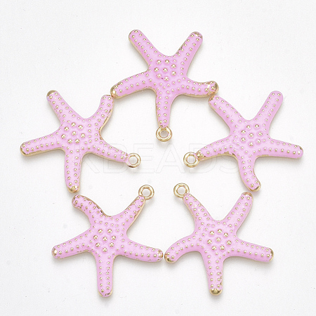 Spray Painted Alloy Pendants X-PALLOY-T065-24C-1