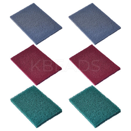 6Pcs 3 Colors Nylon & Emery Cloth FIND-CA0001-52A-1