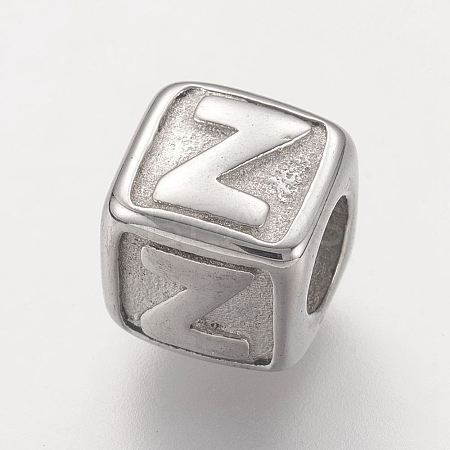 Tarnish Resistant 304 Stainless Steel European Beads LS-STAS-E115-P-Z-1