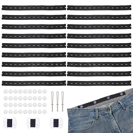3 Sets DIY Sewing Polyester & PE & Iron Waist Button Kits DIY-PH0030-96A-1