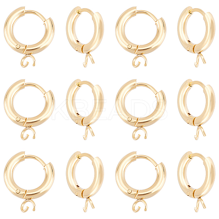 20Pcs 201 Stainless Steel Huggie Hoop Earring Findings STAS-UN0056-86-1