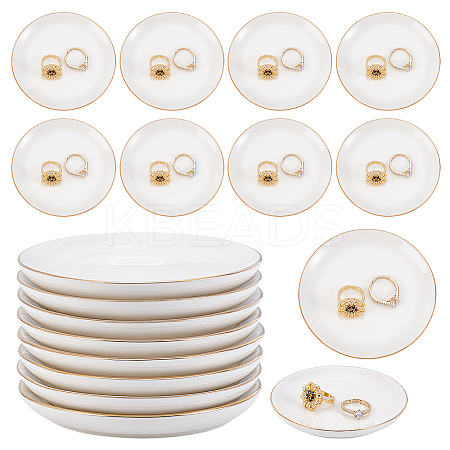 Porcelain Trinket Dishes AJEW-WH0609-511A-1