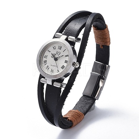 Men's Alloy Watch Head Bracelet Watches BJEW-JB04429-1