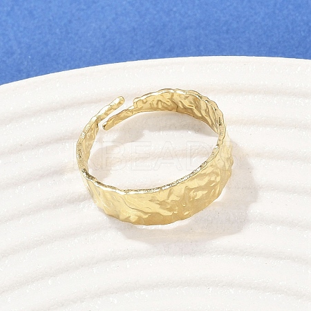 304 Stainless Steel Cuff Rings RJEW-D332-02G-1