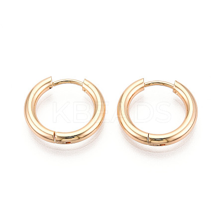 304 Stainless Steel Hoop Earrings EJEW-T048-24A-G-1